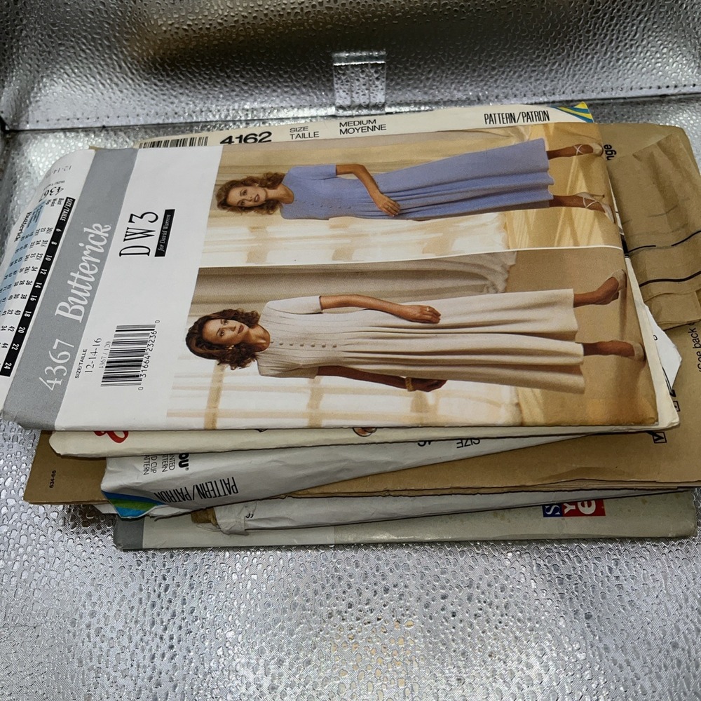 Lot Of  8 See & Sew Misses Sewing Pattern Dress Pullover Various Sizes